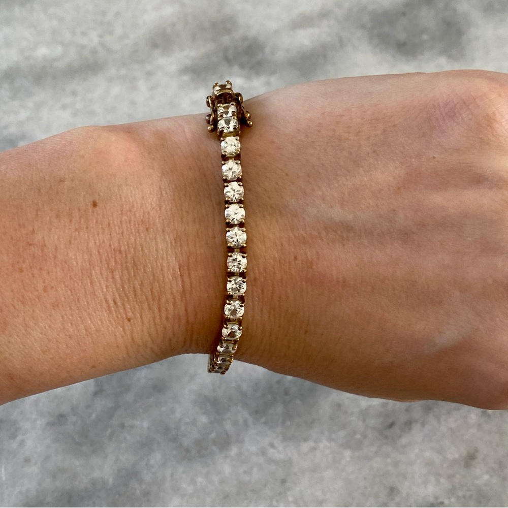 .925 Sterling Silver CZ Tennis Bracelet